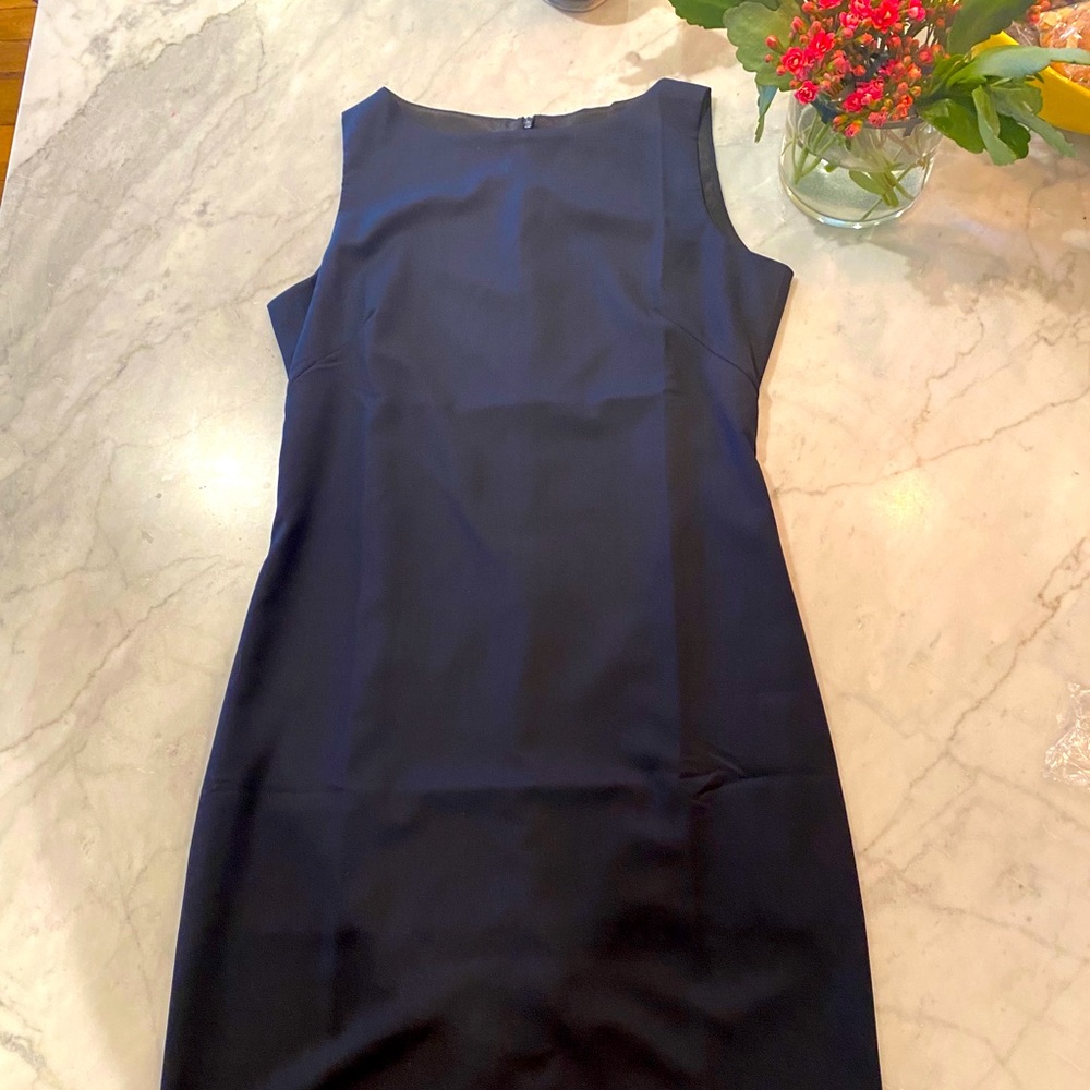 Pleated Blue High neck dress size medium